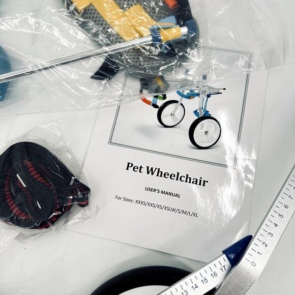 Adjustable 2 Wheel Dog Cart Wheelchair Hind Leg Support Size Small 22-40 lbs - Picture 8 of 10